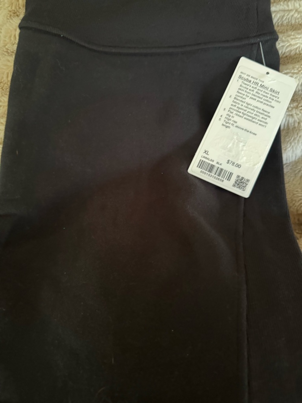 lululemon athletica Black High-Waist Mini Skirt - Picture 3 of 4